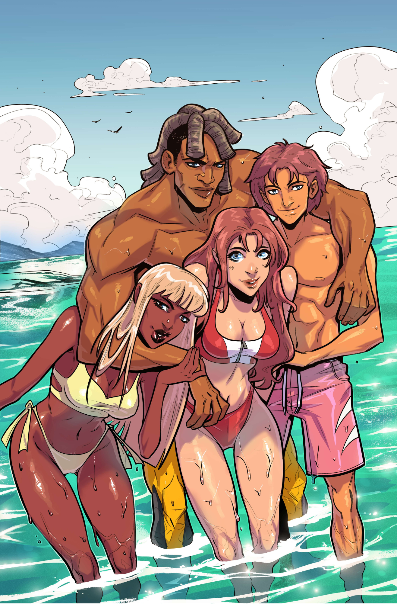 "Beach Day" - Island Watch Art Print