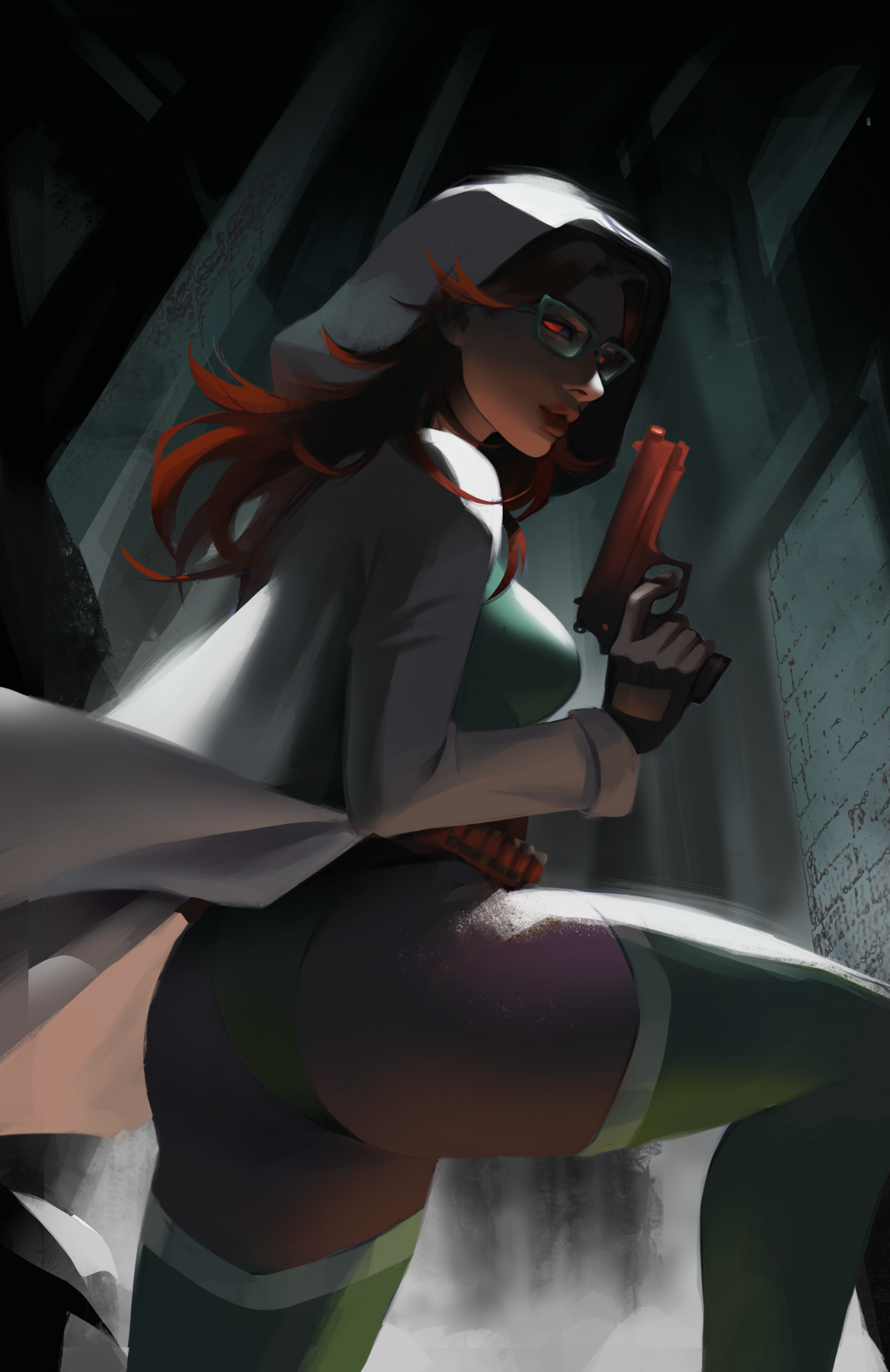 "Shadow Creep" - Martian Smoke Art Print